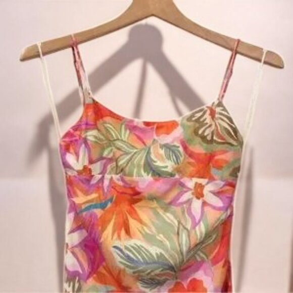 NWT ASTR Gabriella Midi Dress Orange Purple Multi - Picture 8 of 9